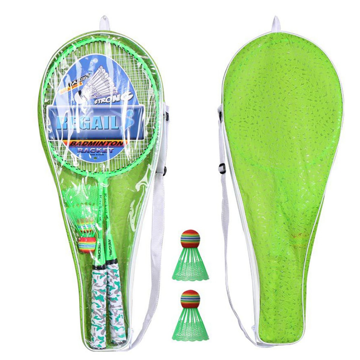 Badminton Bwf - A89E-ไม้แบดมินตันสำหรับเด็ก,ชุดกีฬาแร็กเก็ตพร้อมลูกบอล 2 ลูกสำหรับเด็กผู้เล่นกีฬาในร่มกลางแจ้ง