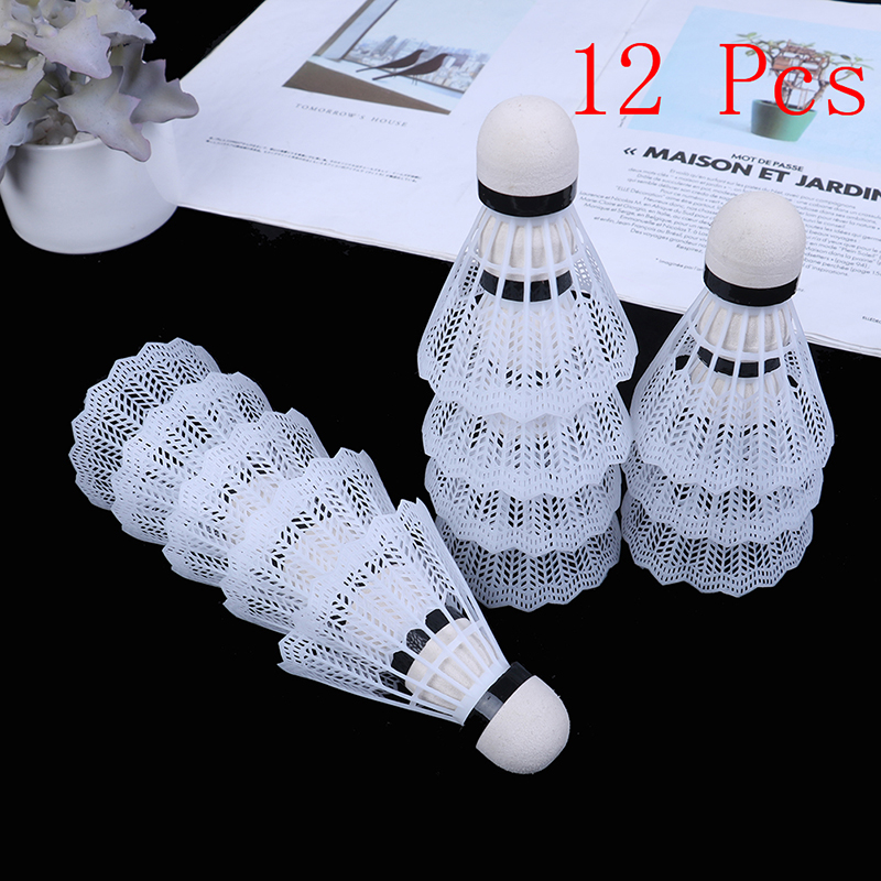 12ชิ้นลูกขนไก่แบดมินตันพลาสติก - Badminton Bwf บทวิจารณ์และราคา