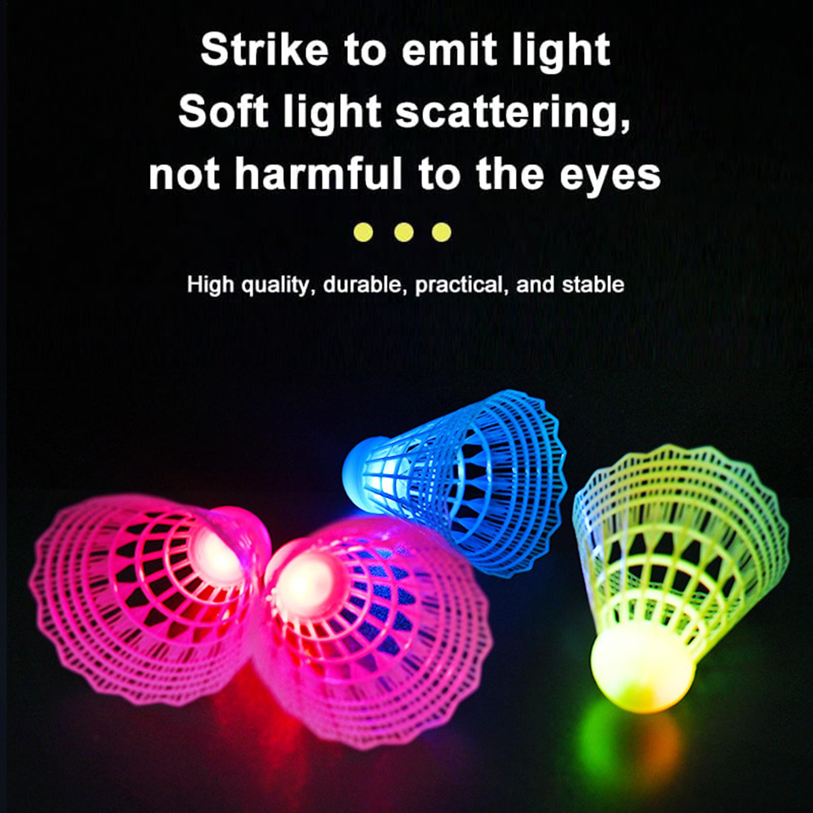 3 ชิ้น LED ลูกแบดมินตันเรืองแส - Badminton Bwf บทวิจารณ์และราคา