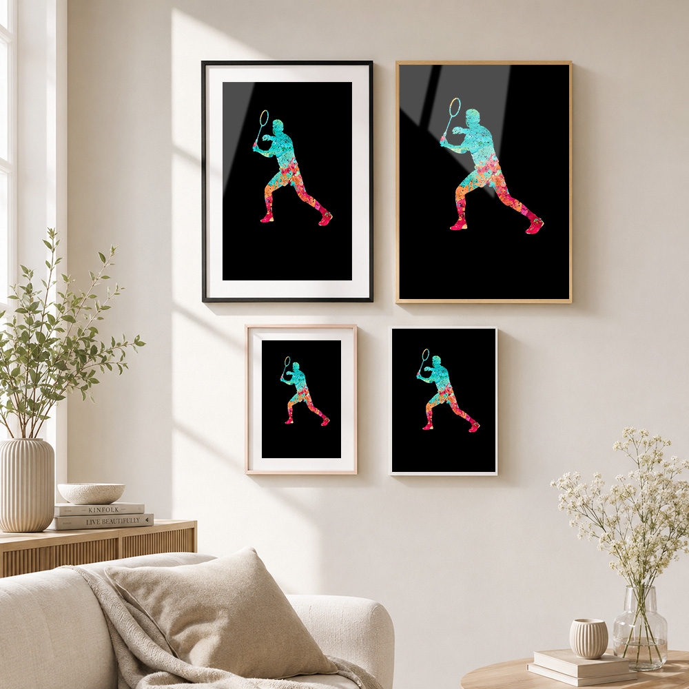 โปสเตอร์แบดมินตันสีสันสดใส กรอ - Badminton Photo บทวิจารณ์และราคา