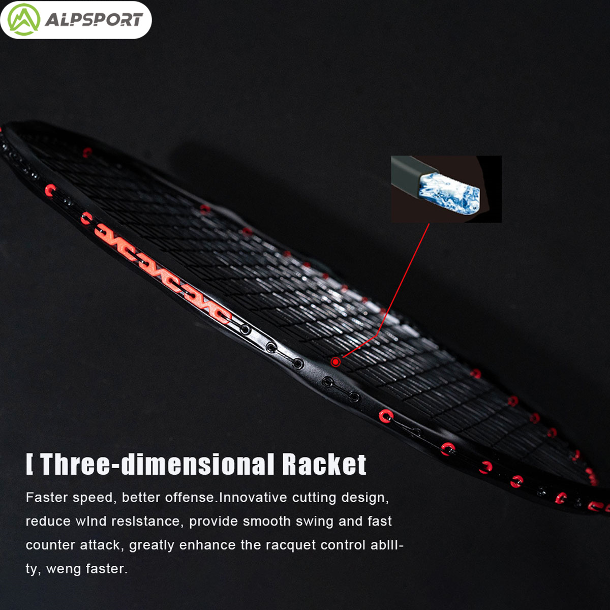 แอลป์สปอร์ต MH-V5 5U 75g หยัก  - Badminton Photo บทวิจารณ์และราคา